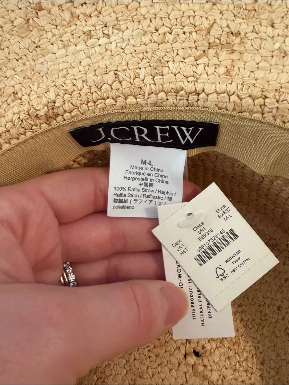 J. Crew Raffia Bucket Hat - Picture 4 of 5